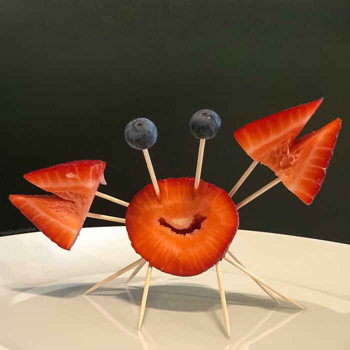 I Made This Fruit Crab For My Son. He Loved It, Regardless Of Its Minimalism