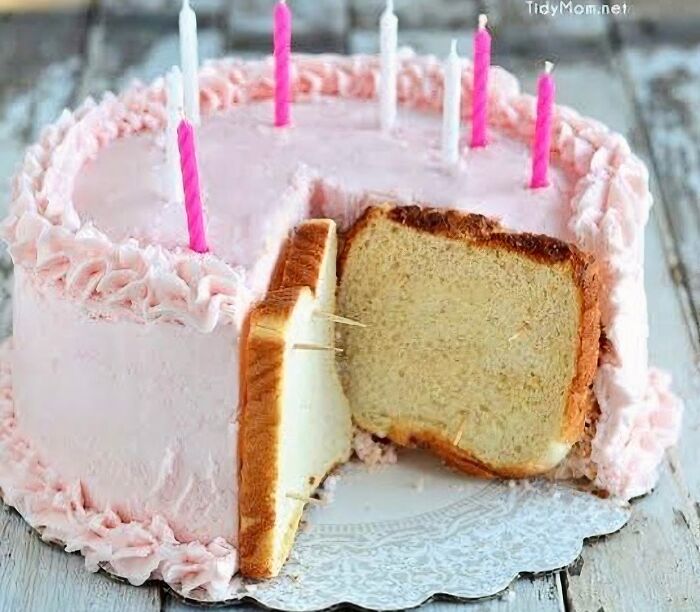Keep Your Cake Fresh. Add Bread Slices To The Cut Areas