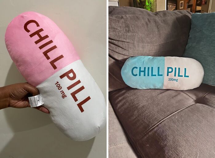Squeeze Stress Goodbye With This Chill Pill Pillow - Where Style Meets Comfort And Good Vibes!