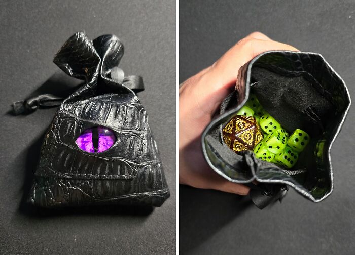 Stash Your Dice Like A Boss With This Epic Dragon Eye Dice Pouch