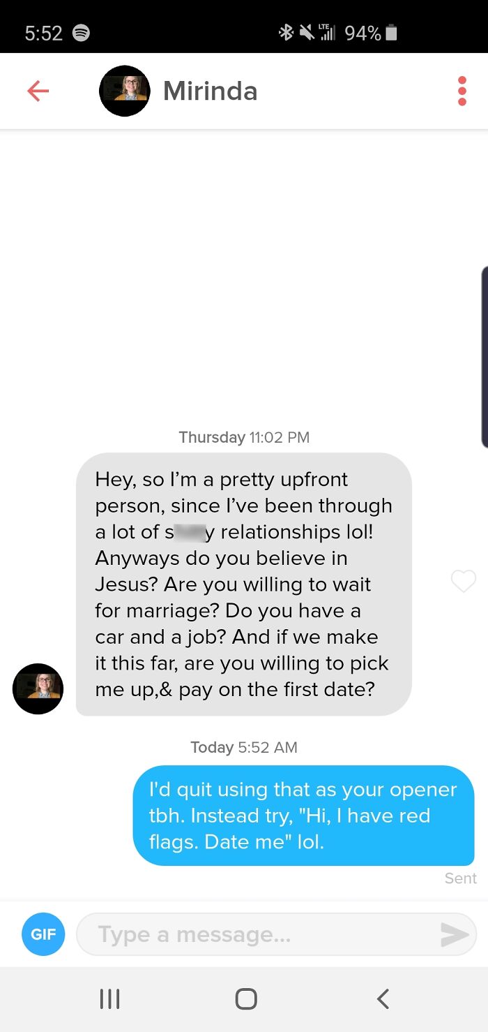 "Hi There, I'm A Red Flag. Date Me."