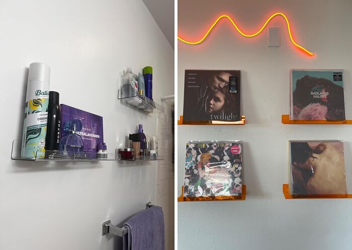 Upgrade Your Walls (And Your Life) With These Acrylic Shelves - They're So Clear, Your Stuff Will Look Like It's Floating On Air!