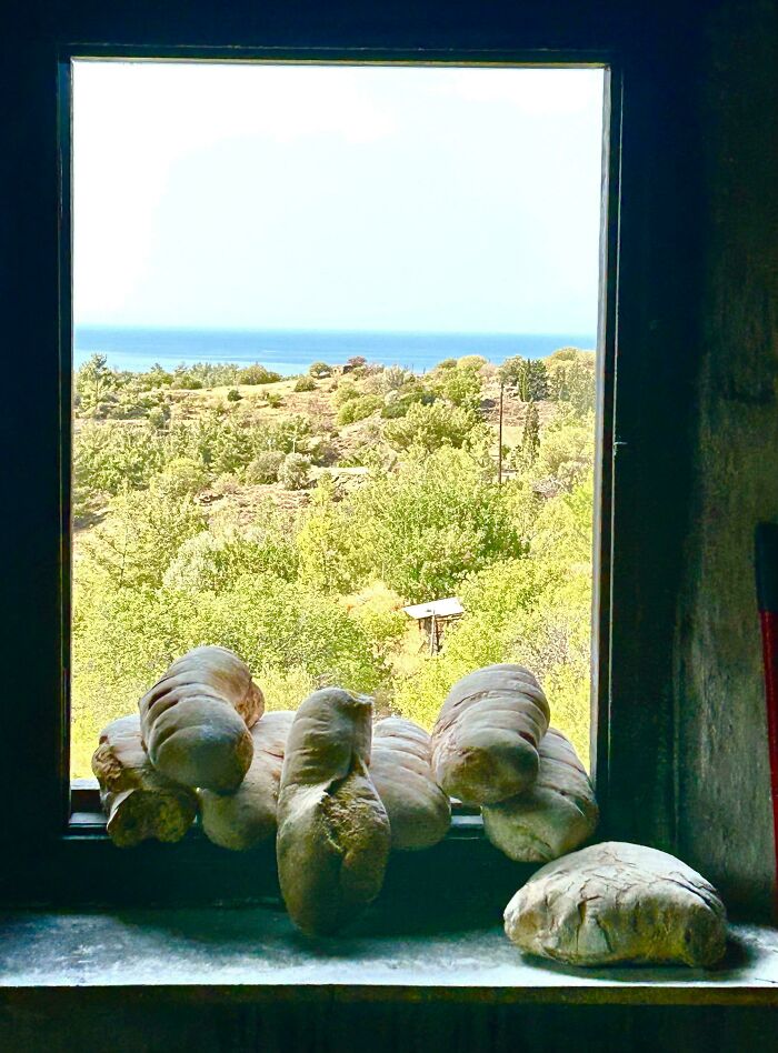 Cooling Bread In Ancient Bakery, Greece