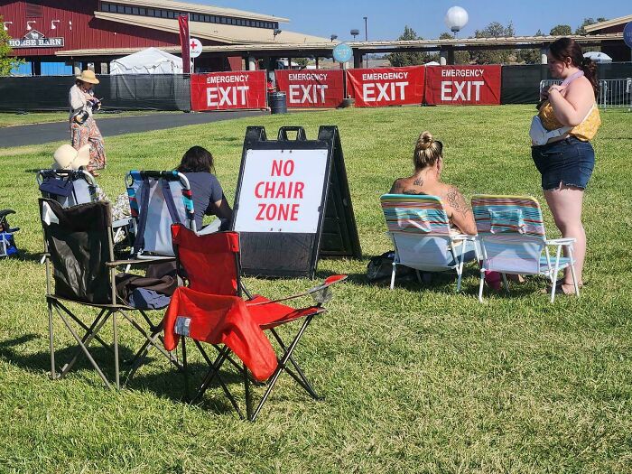 No Chairs, Who Cares?