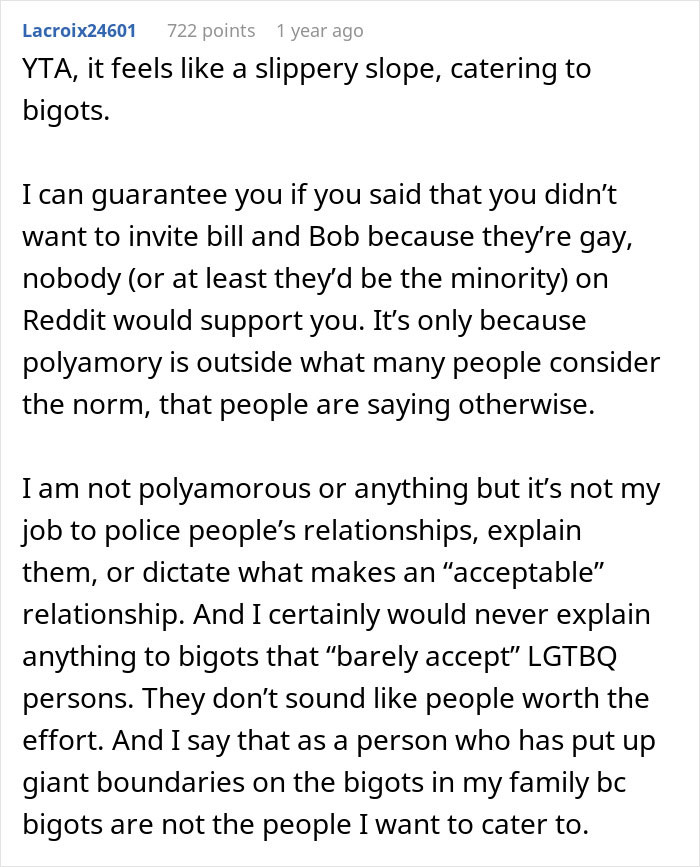 Man Rejects Bride&rsquo;s BFF&rsquo;s Polyamorous Partners To Prevent Family Backlash, Receives An Ultimatum