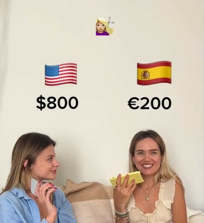 Two Women Compare The Living Costs Between The US And Spain, Are Surprised By The Differences Two Women Compare The Living Costs Between The US And Spain, Are Surprised By The Differences
