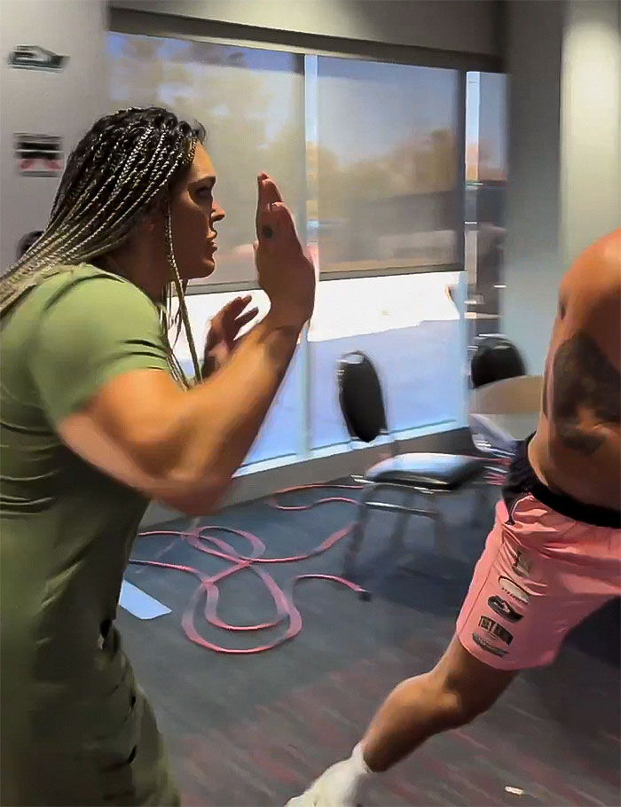 Female Fighter Appalled After Male Opponent Forcibly Kisses Her On Camera