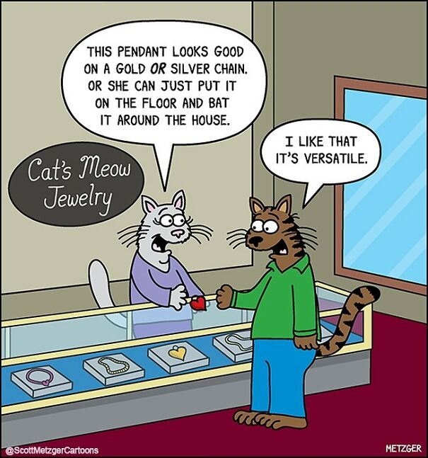 Funny Cat Comics By Scott Metzger That Might Make Every Cat Owner Cry With Laughter (New Pics)