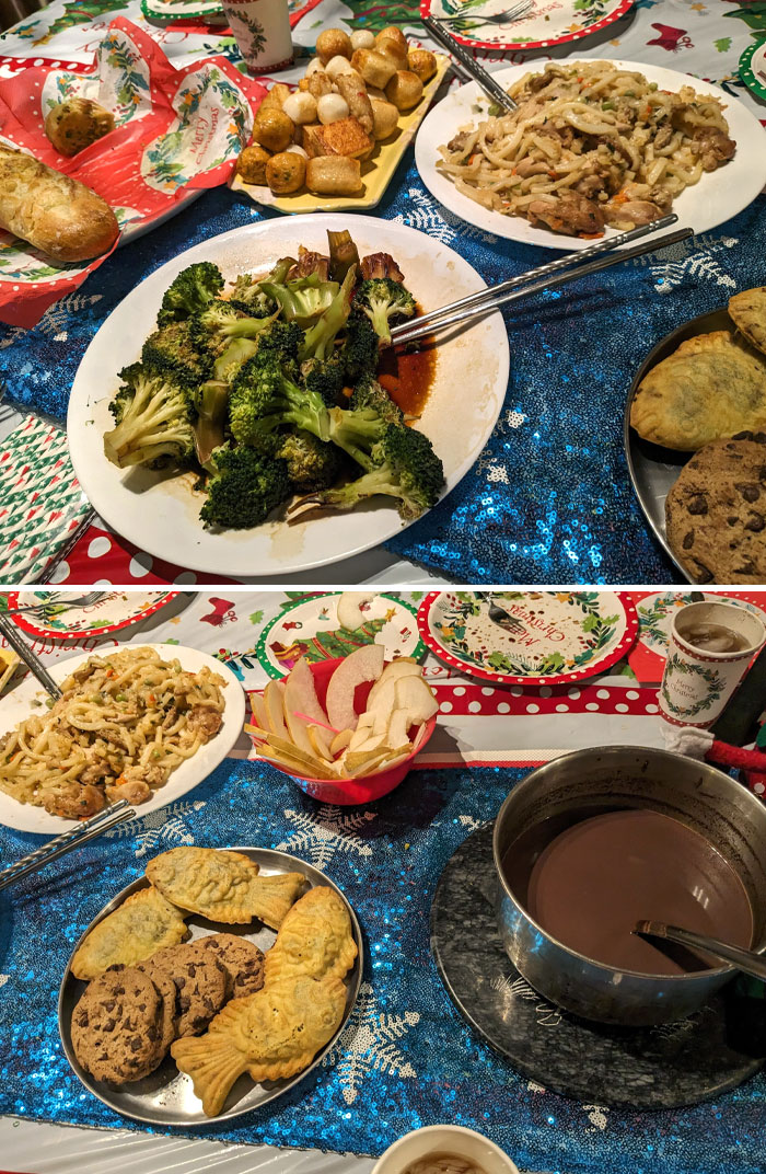 Mi hermana de 16 años se pasó dos horas cocinando la cena de Navidad y mi madre no quiere comer porque está enfadada porque a mi hermana no le gustó su regalo