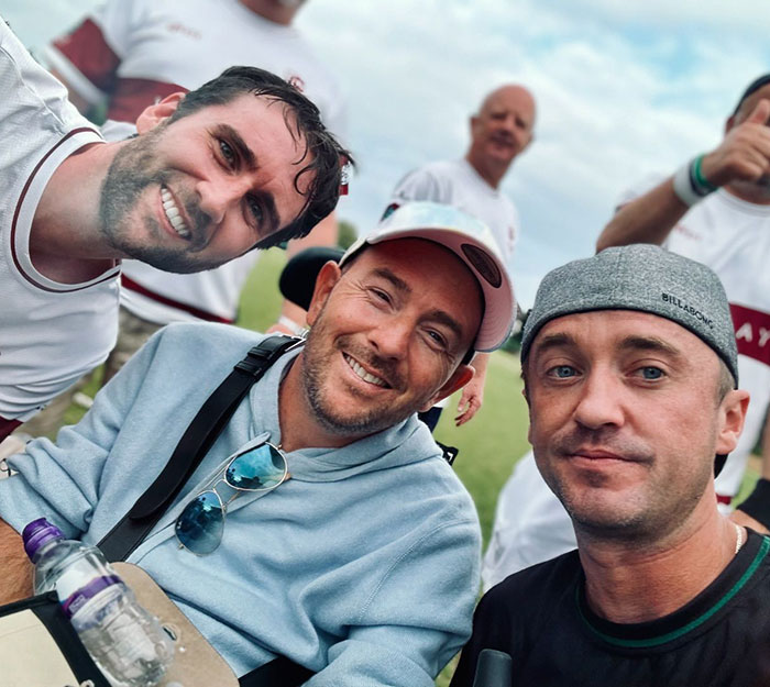 Harry Potter Fans Nerd Out After Tom Felton Posts Photo Of Reunion At David Holmes' Cricket Cup Harry Potter Fans Nerd Out After Tom Felton Posts Photo Of Reunion At David Holmes' Cricket Cup