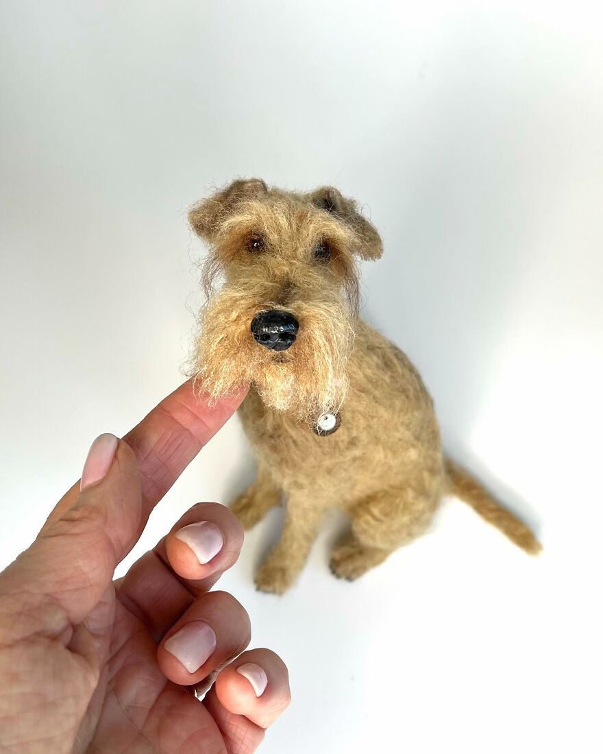 Needle-Felted Wonders: Curly Jo Hobbs Crafts Realistic Miniature Dogs And Donkeys