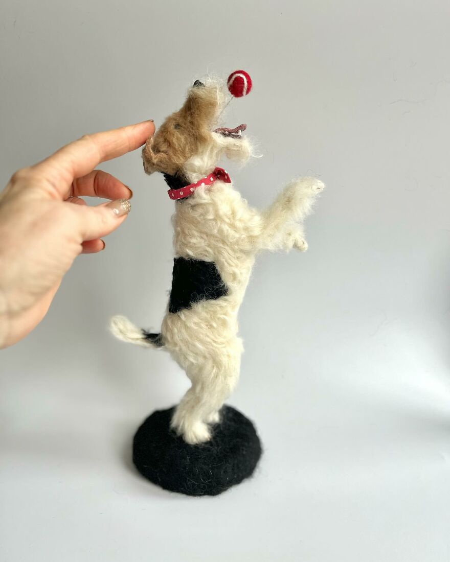 Needle-Felted Wonders: Curly Jo Hobbs Crafts Realistic Miniature Dogs And Donkeys