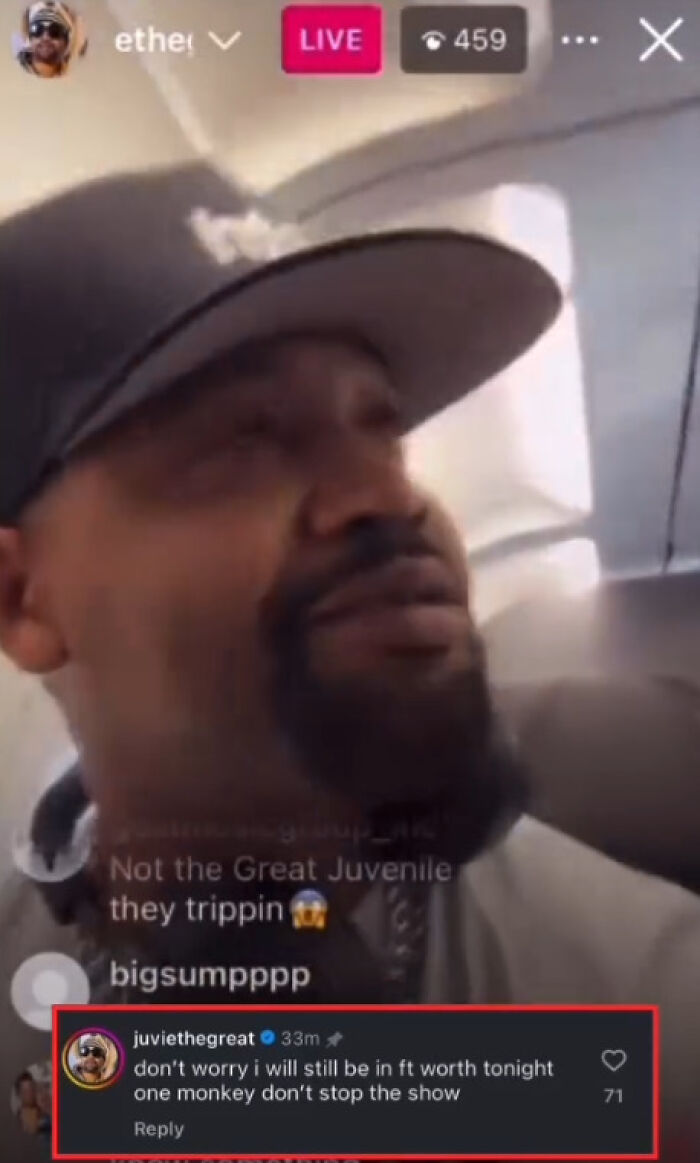 “F--- American Airlines”: Rapper Juvenile Storms Out Of Plane After Crew Bumps Him Down From First Class “F--- American Airlines”: Rapper Juvenile Storms Out Of Plane After Crew Bumps Him Down From First Class