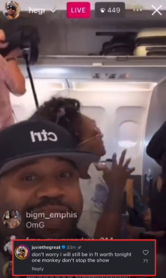 “F--- American Airlines”: Rapper Juvenile Storms Out Of Plane After Crew Bumps Him Down From First Class “F--- American Airlines”: Rapper Juvenile Storms Out Of Plane After Crew Bumps Him Down From First Class