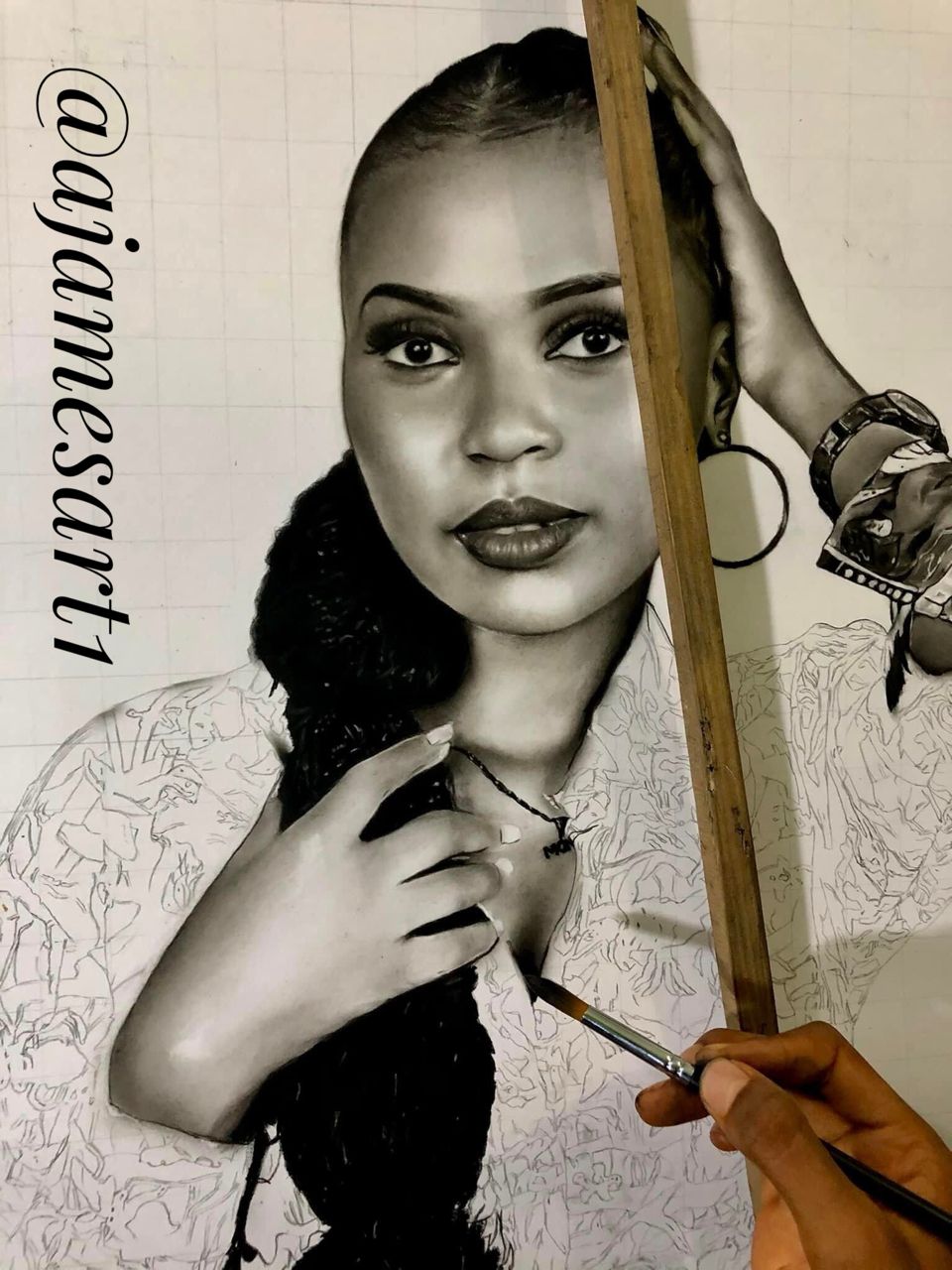 Art Protriature By A.james Art