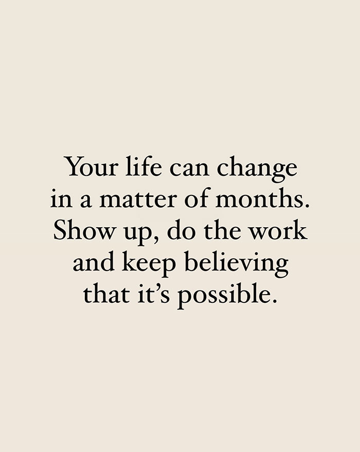 "You can do it" meme with motivational text on beige background encouraging persistence and belief in change.