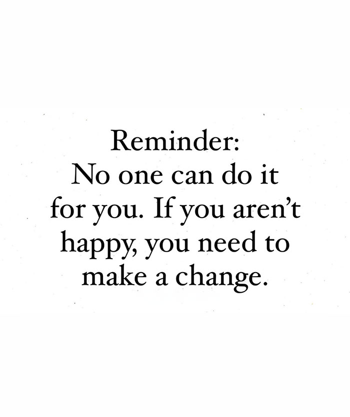 "You can do it" meme with motivational text urging personal change for happiness.