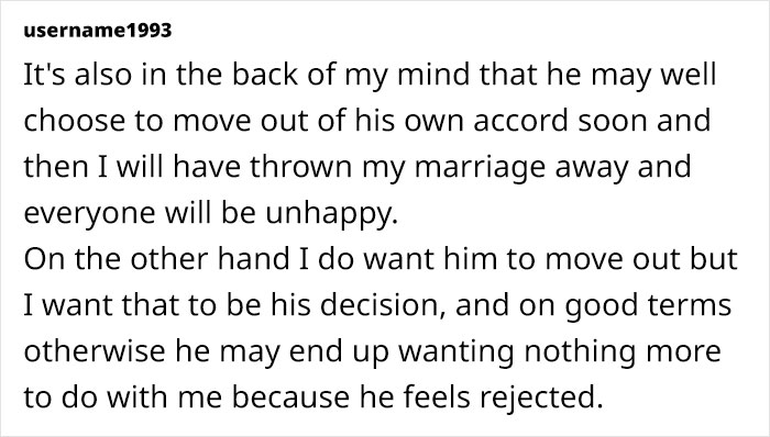Husband Says Wife&rsquo;s Adult Son Is Ruining Their Marriage, Wants Him Out Of The House, Wife Is Torn