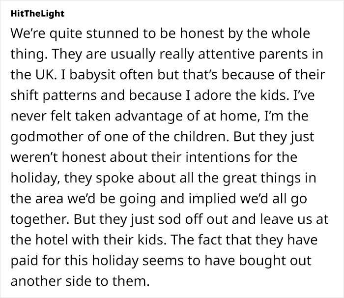 Relatives Discover That Sister's &lsquo;Free Vacation&rsquo; Is In Fact A Babysitting Trap, Family Drama Erupts