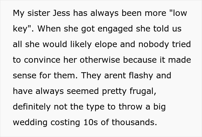Drama Ensues After Woman Finds Out About A Wedding Gift Her Brother Got For Sister Drama Ensues After Woman Finds Out About A Wedding Gift Her Brother Got For Sister