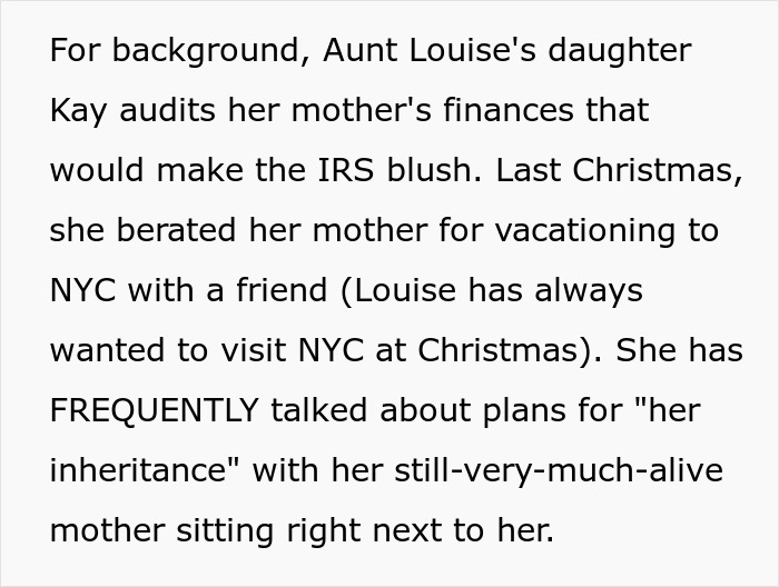Aunt’s Generous Gift Turns Into A Headache As Her Greedy Daughter Demands It Back Aunt’s Generous Gift Turns Into A Headache As Her Greedy Daughter Demands It Back