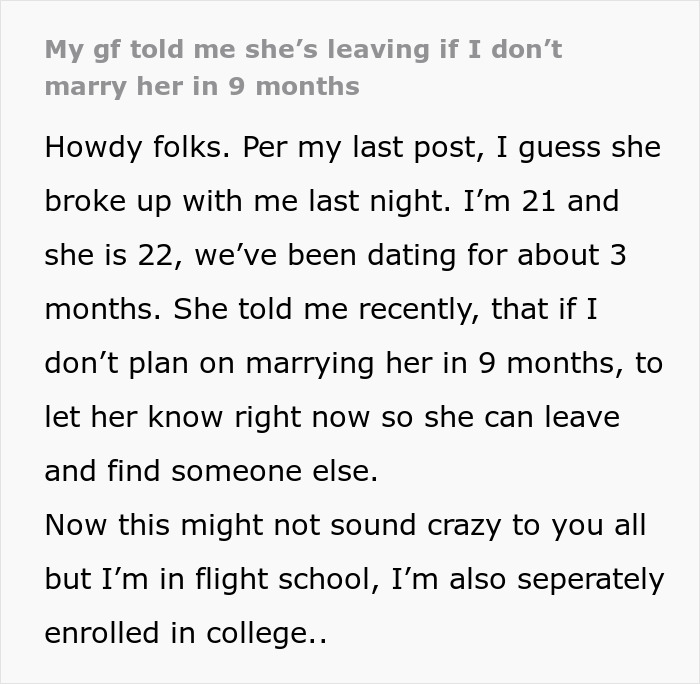 Man Left Baffled As Girlfriend Pushes For Marriage And Kids In Just 9 Months To Make Things &lsquo;Easy&rsquo;