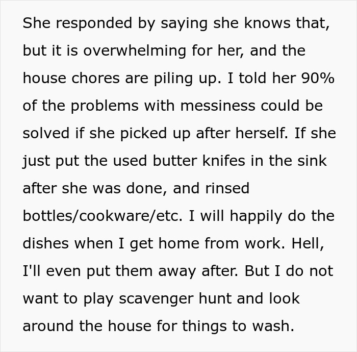 Man Refuses To Help Working-Mom Wife With Household Chores Until She Picks Up After Herself Man Refuses To Help Working-Mom Wife With Household Chores Until She Picks Up After Herself