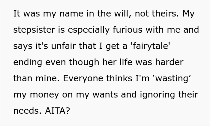 Family Regrets Treating Daughter Poorly After She Refuses To Share Her $700k Inheritance