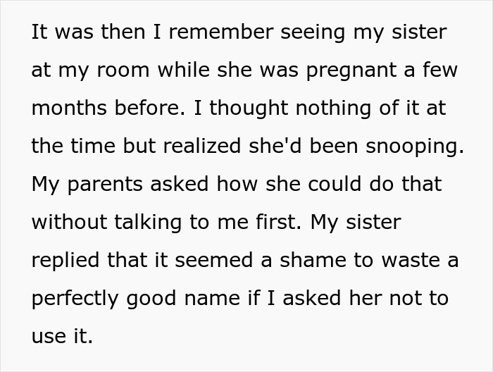 &ldquo;AITA For Leaving The Hospital After My Sister Gave Birth And Announced The Name Of Her Baby?&rdquo;