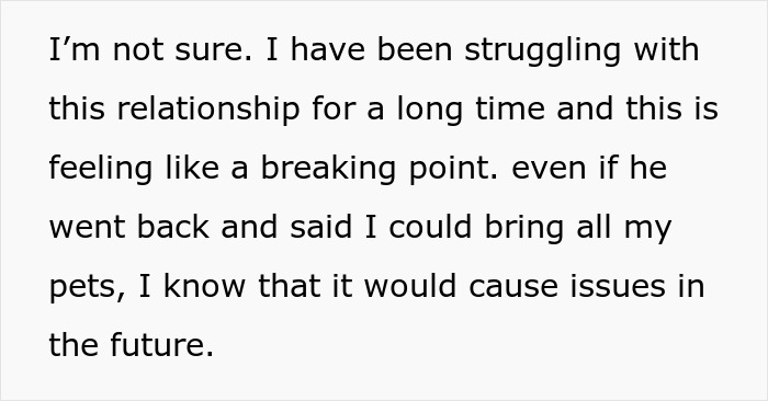 BF Expects GF To Give Away Her Pets To Move In With Him, She Considers Ending The Relationship BF Expects GF To Give Away Her Pets To Move In With Him, She Considers Ending The Relationship