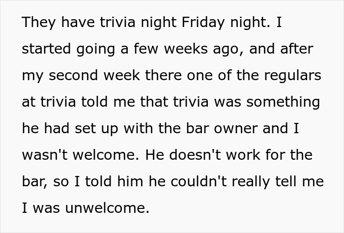 Drama Erupts As Woman &ldquo;Ruins&rdquo; Guy&rsquo;s Safe Space By Joining Trivia Night At Local Bar, He Storms Out