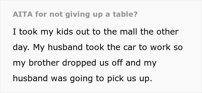 &ldquo;She&rsquo;s Scaring My Kids&rdquo;: Entitled Woman Wants A Table, Tries Taking It From The Wrong Person