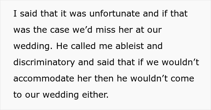 Bride Under Fire After Refusing To Exceed Budget For Brother&rsquo;s Disabled Fianc&eacute;e&rsquo;s Needs