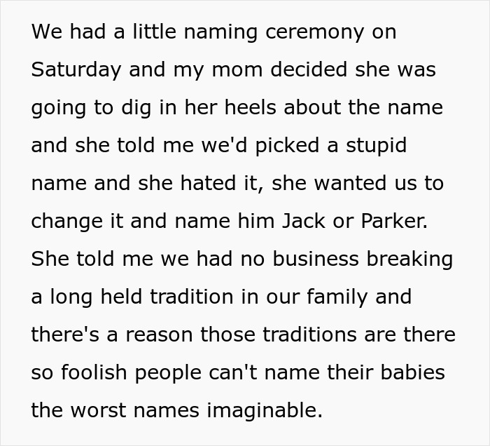 New Dad Shuts Up Rude Grandma Throwing Huge Fit Over Newborn's ‘Ugly’ Name, Seeks Support Online New Dad Shuts Up Rude Grandma Throwing Huge Fit Over Newborn's ‘Ugly’ Name, Seeks Support Online