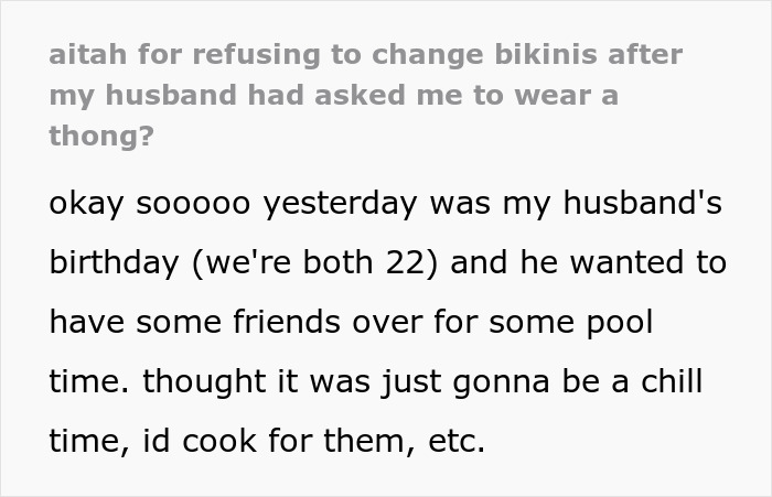 Man Forces Wife To Wear Revealing Bikini For His B-Day Pool Party, Backtracks But It’s Too Late Man Forces Wife To Wear Revealing Bikini For His B-Day Pool Party, Backtracks But It’s Too Late