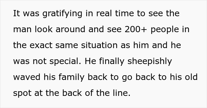 &ldquo;You Aren&rsquo;t Special&rdquo;: Entitled Family Attempts To Skip Massive Line, Faces Public Outrage