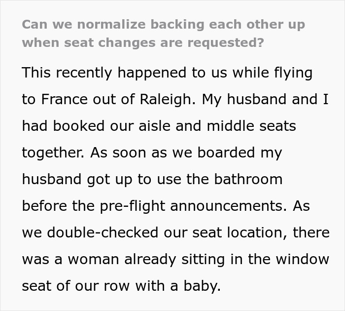 Man Tries To Make A Woman Give Up Her Husband&rsquo;s Seat For Him Until Another Passenger Humbles Him