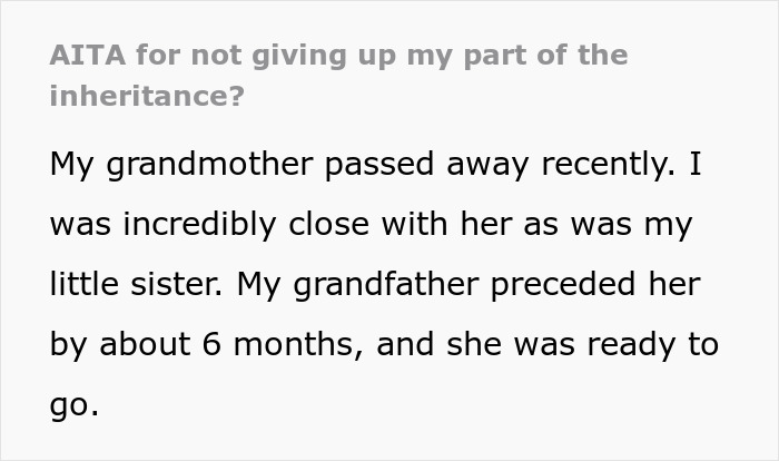 Woman Feels Entitled To Family’s Life-Changing Inheritance Just Because She Has 5 Kids, Gets A Reality Check Woman Feels Entitled To Family’s Life-Changing Inheritance Just Because She Has 5 Kids, Gets A Reality Check
