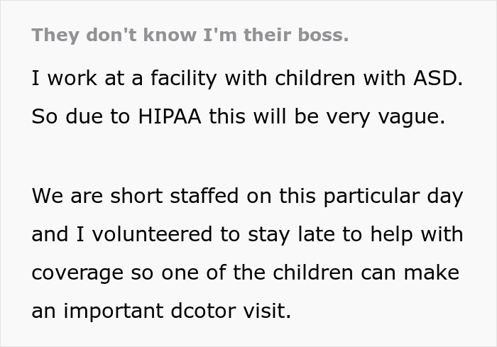Employee Keeps Disrespecting Colleague, Not Knowing They Are The Boss, Gets Removed From Scheduling 