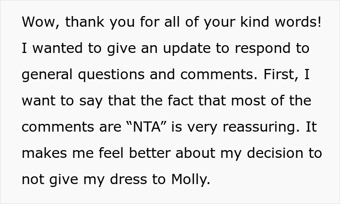 Stepdaughter Insults Woman's Wedding Dress, Creates Drama After She Gives It To Future DIL Stepdaughter Insults Woman's Wedding Dress, Creates Drama After She Gives It To Future DIL