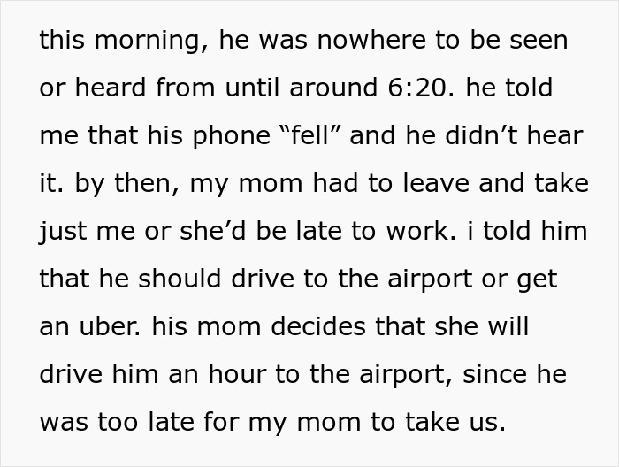 Guy Left Calling For Mommy&rsquo;s Help For A Second Time As GF Refuses To Miss Trip