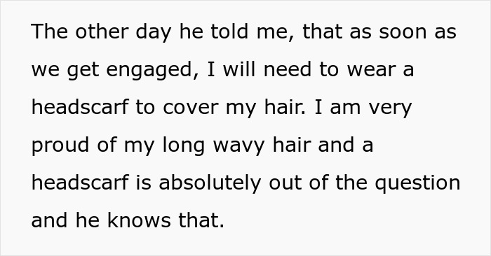 GF Breaks Up With BF Who Suddenly Expected Her To Wear A Headscarf After Marriage
