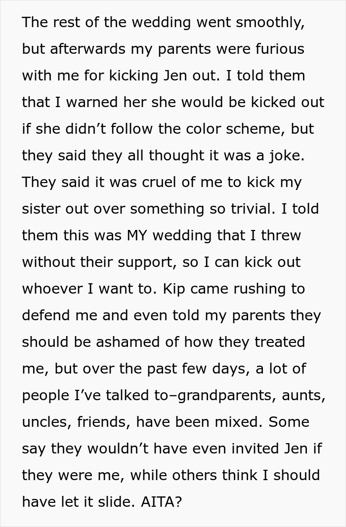 Parents Spoiled Adoptive Daughter More Than Bio One, She Doesn&rsquo;t Let That Happen At Her Wedding