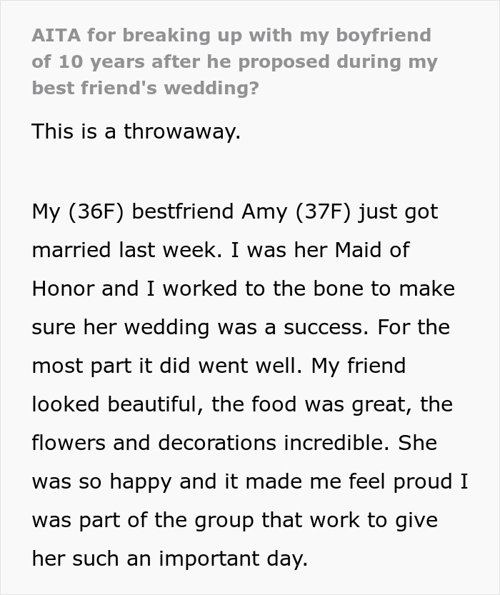 Two Relationships Come To An End After Proposal At Brother’s Wedding Didn’t Go As Planned Two Relationships Come To An End After Proposal At Brother’s Wedding Didn’t Go As Planned