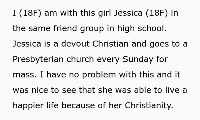Christian Teen Implies She&rsquo;s Better Than Her Friends, Friend Tells Her To Shut It