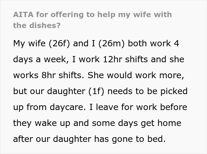 Man Refuses To Help Working-Mom Wife With Household Chores Until She Picks Up After Herself Man Refuses To Help Working-Mom Wife With Household Chores Until She Picks Up After Herself