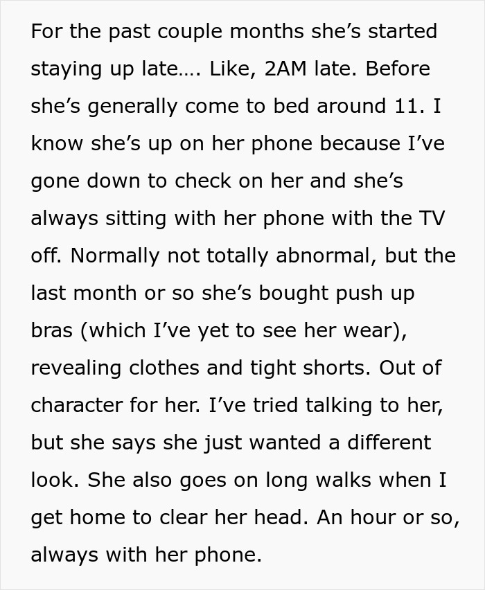 Wife Suddenly Starts Wearing Sexier Clothes And Is Up All Night, Husband Is Confused Wife Suddenly Starts Wearing Sexier Clothes And Is Up All Night, Husband Is Confused