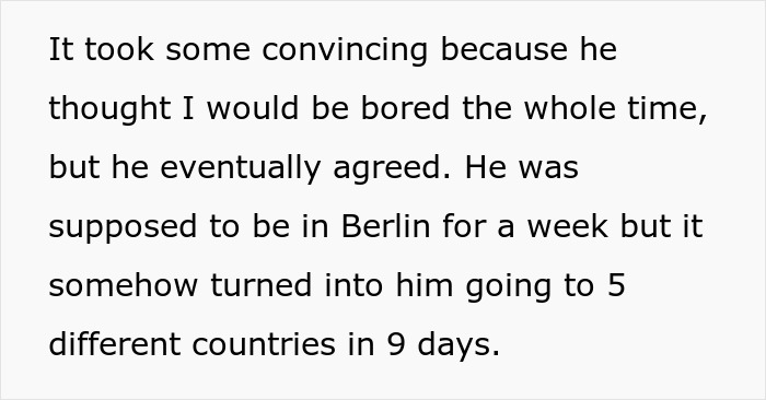 Netizens Call Out Nagging Wife Who Forced Hubby To Take Her Along On Work Trip And Ruined It