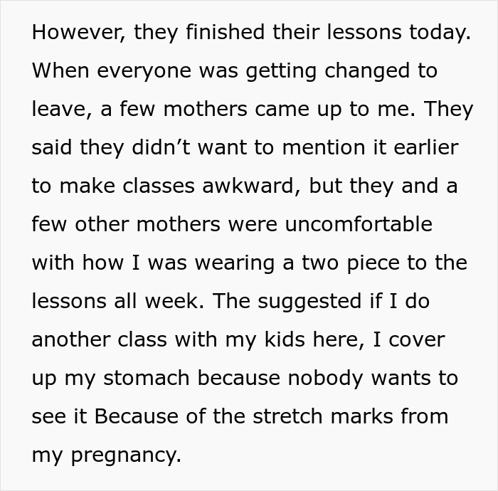 Mom Of 4 Disturbs Other Women At The Pool With Her Swimsuit, Asks If It Was Inappropriate