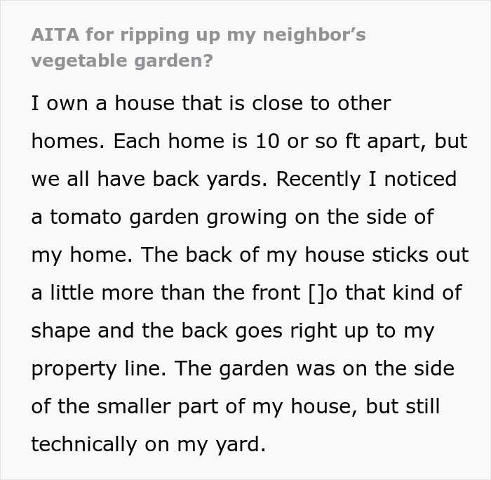 Woman Rips Out Neighbors&rsquo; Veggies From Her Own Backyard, They Demand Compensation